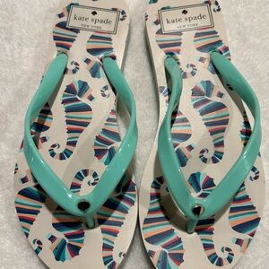 Kate Spade Turquoise Seahorse Sandals